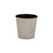 Contemporary Home Living 5.25" Ivory and Black Tapered Round Planter
